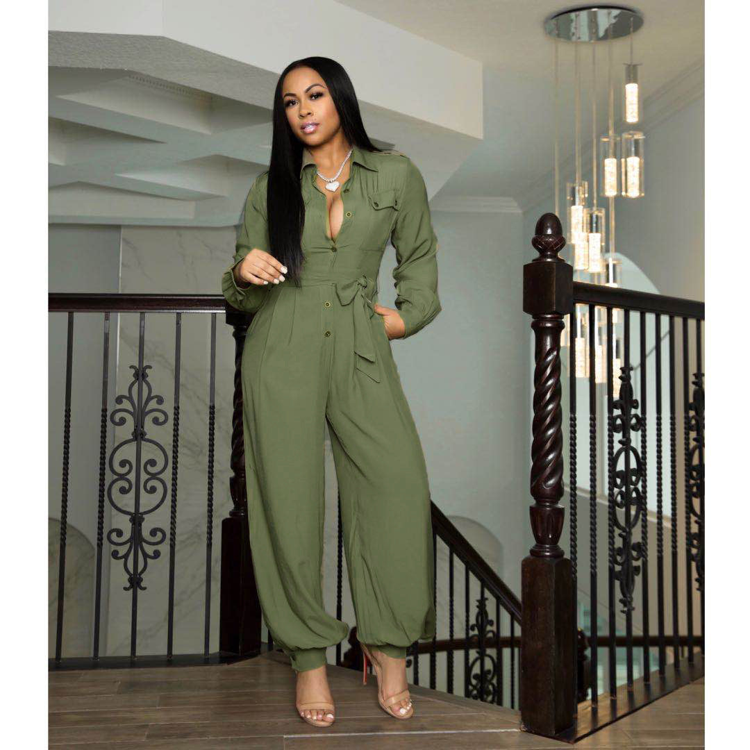 Combinaison pantalon manches longues ample