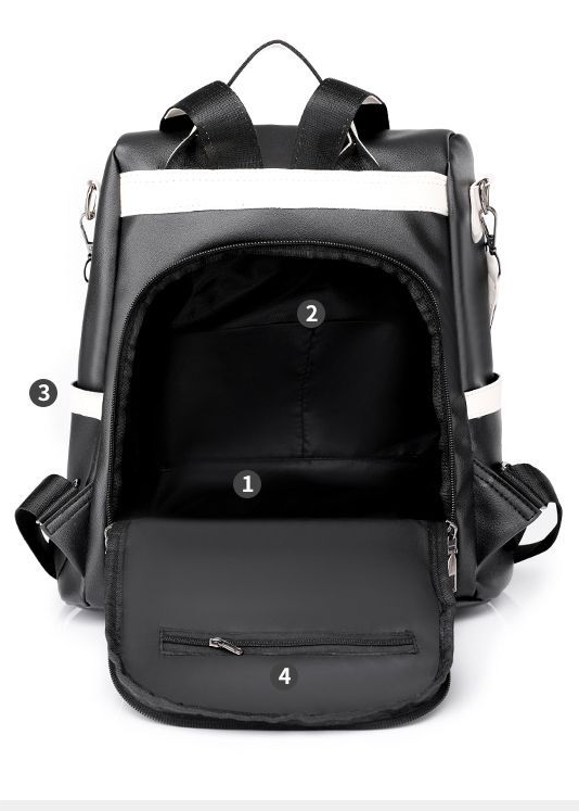 Sac à dos d'automne en cuir PU souple