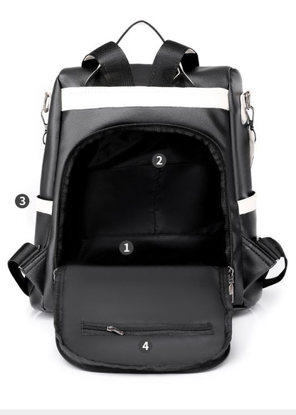 Sac à dos d'automne en cuir PU souple - Chic&Shines