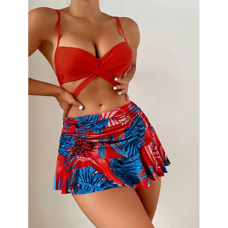 Maillot De Bain Deux Pièces Dos Nu Licou - Chic&Shines