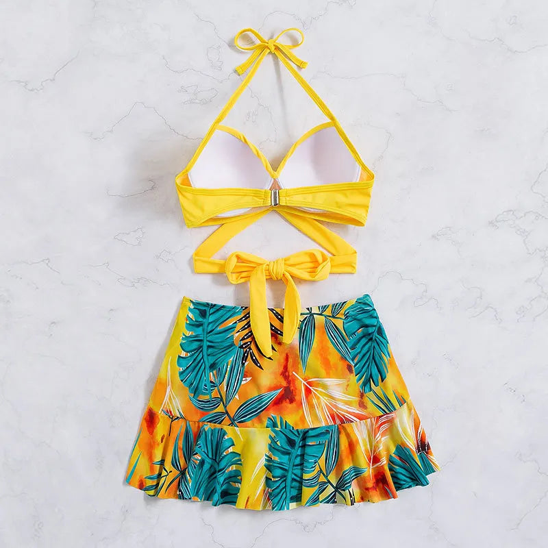 Maillot De Bain Deux Pièces Dos Nu Licou