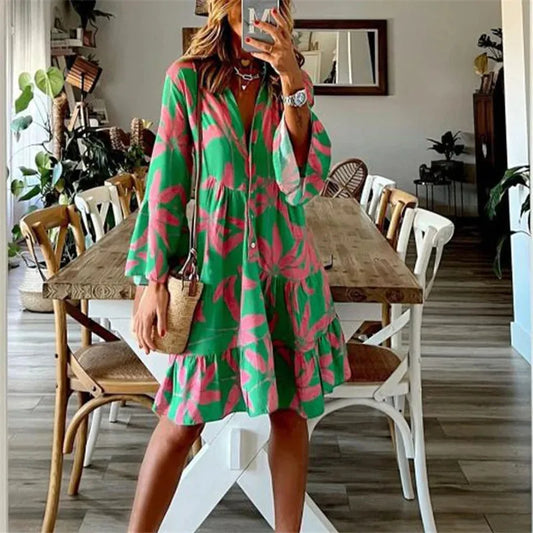 Robe Col Bateau À Manches Longues - Chic&Shines