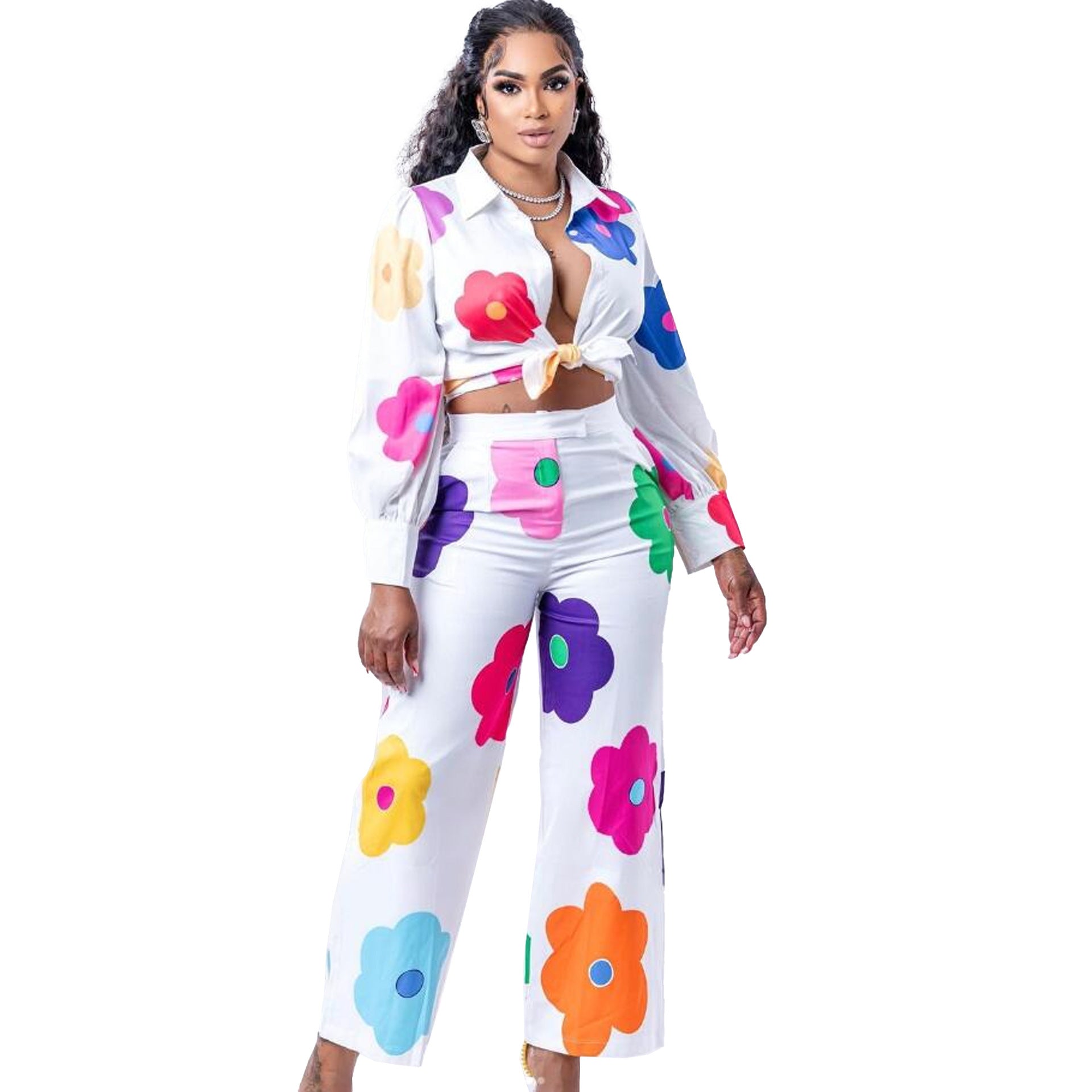 Ensemble chemise courte et pantalon