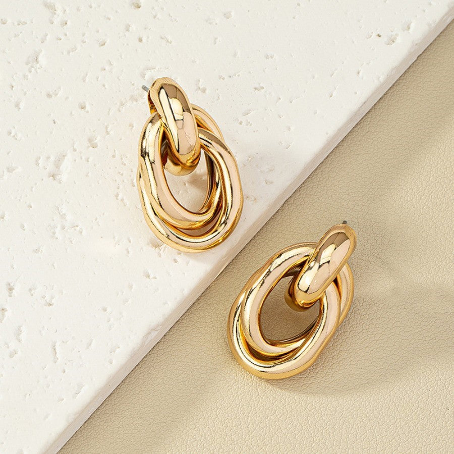 Boucles d'oreilles géométriques en métal - Chic&Shines