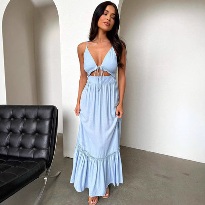 Robe longue à bretelles - Chic&Shines