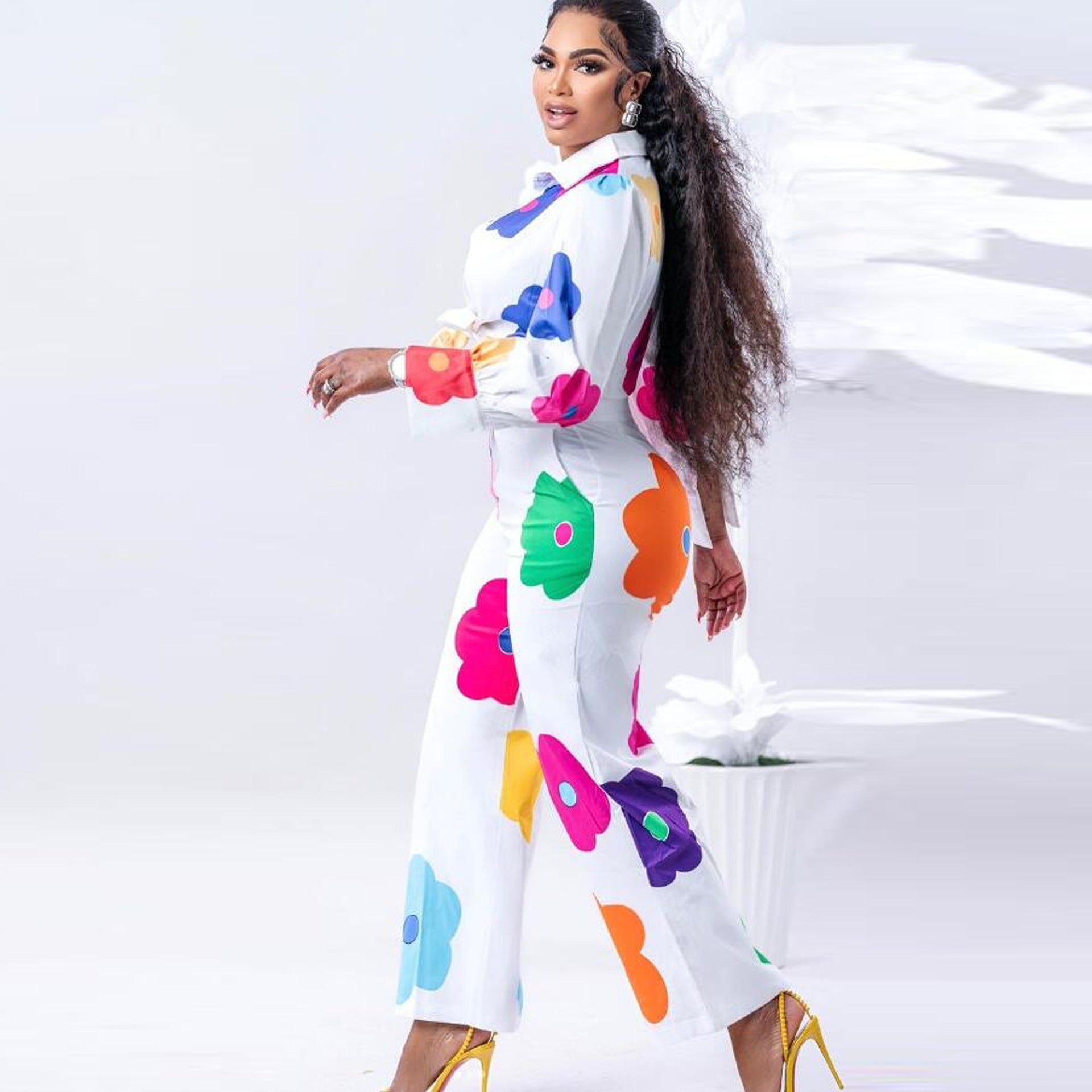 Ensemble chemise courte et pantalon