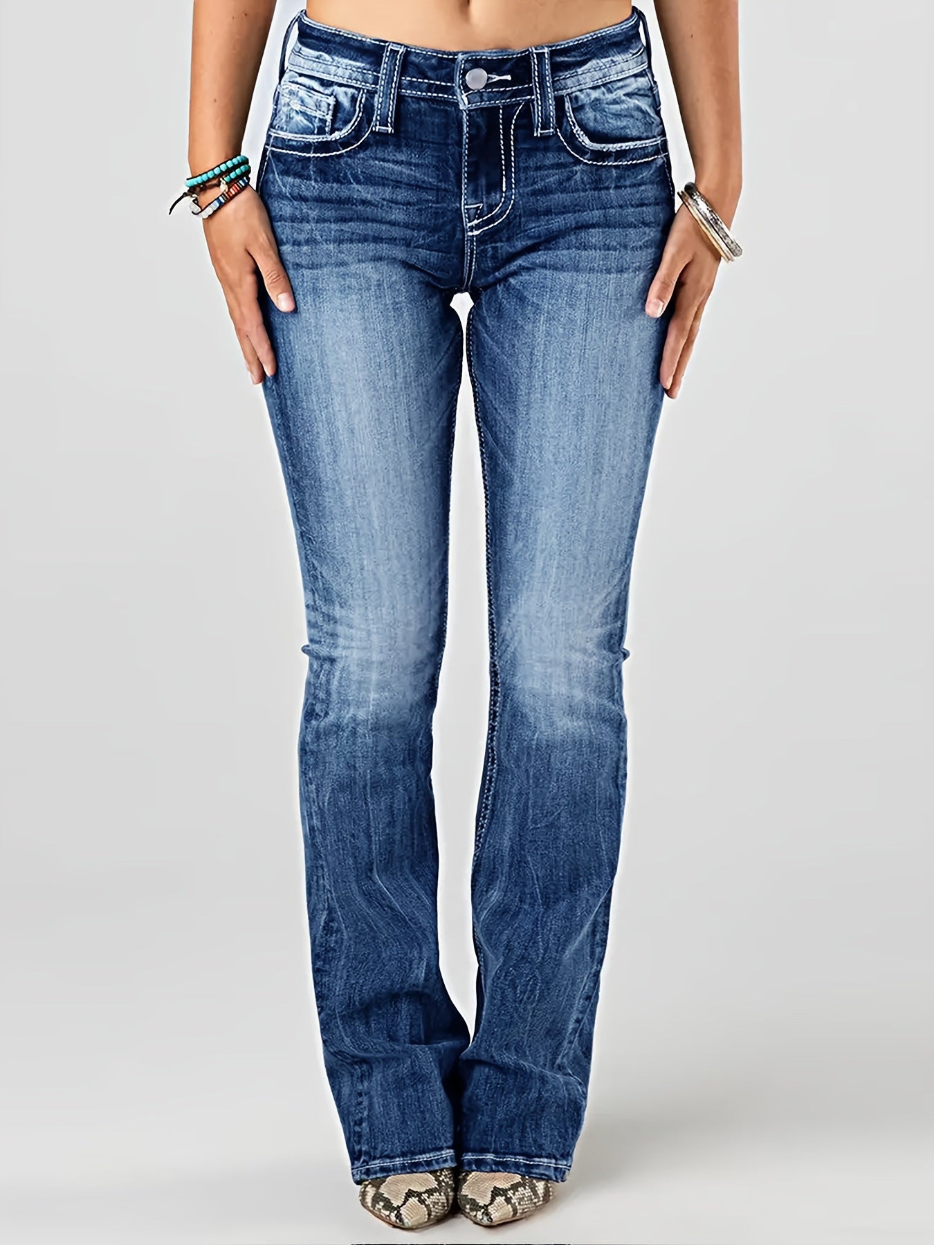 Pantalons en denim extensibles