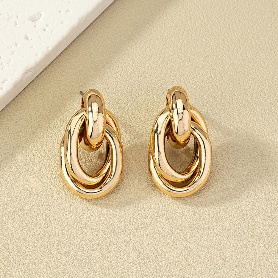 Boucles d'oreilles géométriques en métal - Chic&Shines