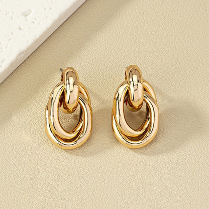 Boucles d'oreilles géométriques en métal - Chic&Shines