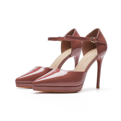 Escarpins à plateforme imperméables bout pointu