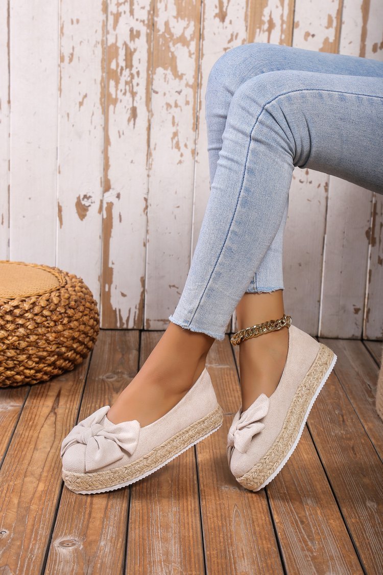 Chaussures à plateforme avec nœud