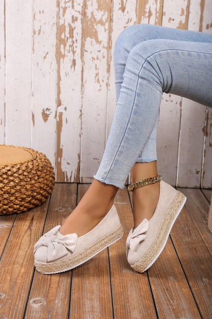 Chaussures à plateforme avec nœud - Chic&Shines