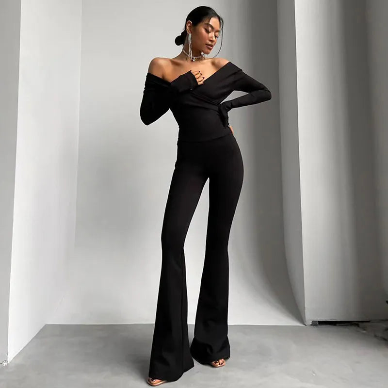 Combinaison Pantalon À Manches Longues - Chic&Shines