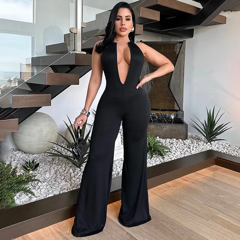 Combinaison Pantalon Décolleté dos nu - Chic&Shines