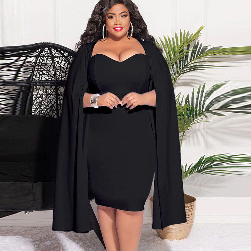 Robe courte décolletée manches longues volantes - Chic&Shines