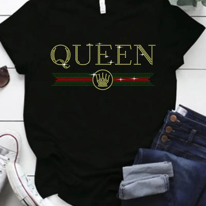 T-Shirt Lettre Strass - Chic&Shines