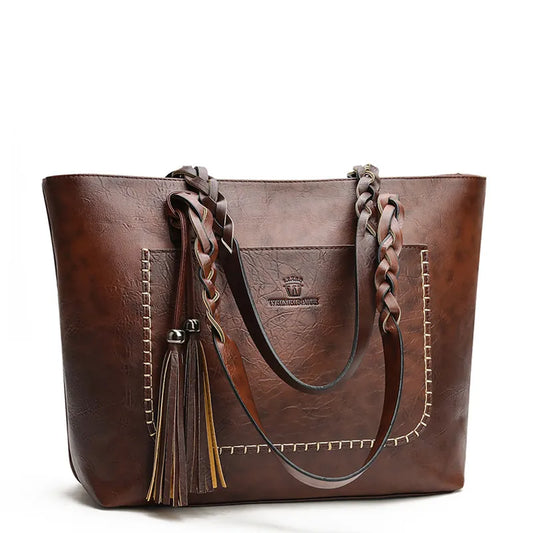 Sac À Bandoulière Vintage Design Avec Pompon - Chic&Shines