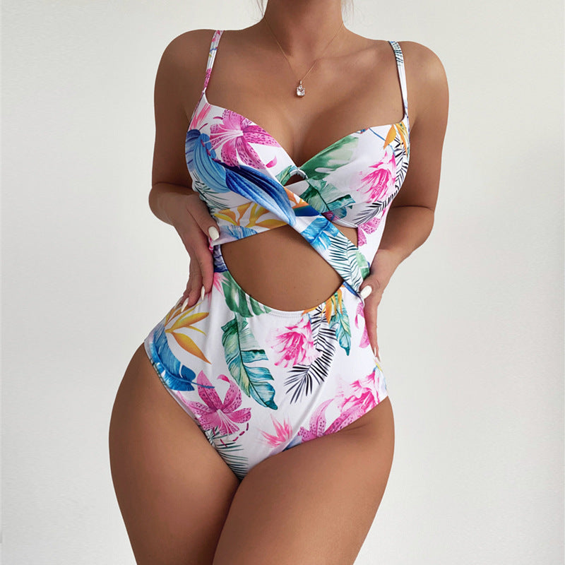 Maillot De Bain Une Pièce Imprimé Floral - Chic&Shines