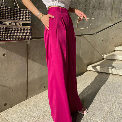 Pantalon Taille Haute Large - Chic&Shines
