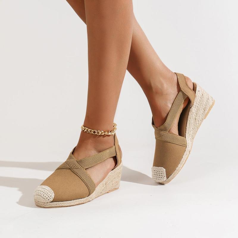 Chaussure Compensé Tissu Décontracté - Chic&Shines