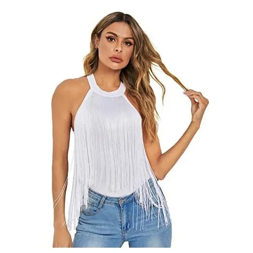 Bodys sans manches col licou et pompons - Chic&Shines