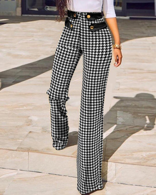 Pantalons Crayon Taille Haute imprimée - Chic&Shines