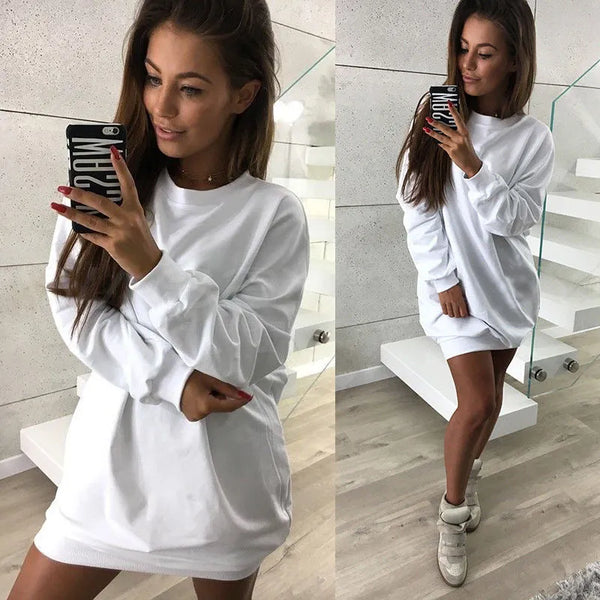Robe Sweat Ample A Manches Longues
