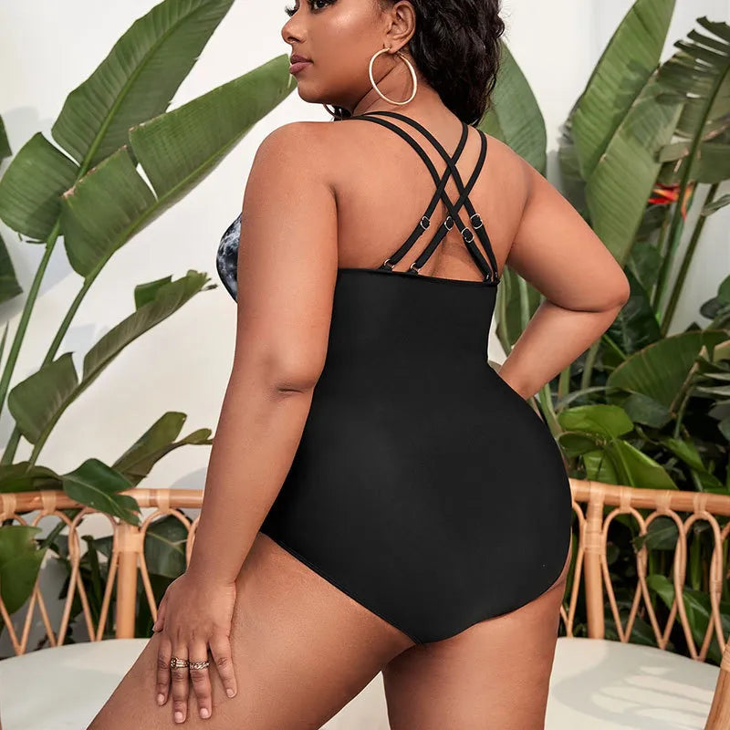 Maillot De Bain Une Pièce Imprimé Tie Dye - Chic&Shines