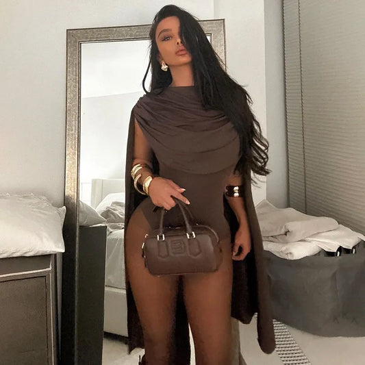 Bodys col évasé long - Chic&Shines