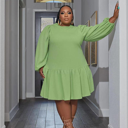 Robe courte Manches Longues Dos Nu lacet - Chic&Shines