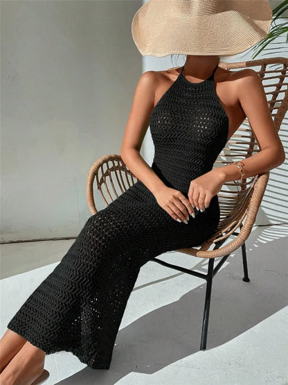 Robe Creuse En Tricot Dos Nu - Chic&Shines