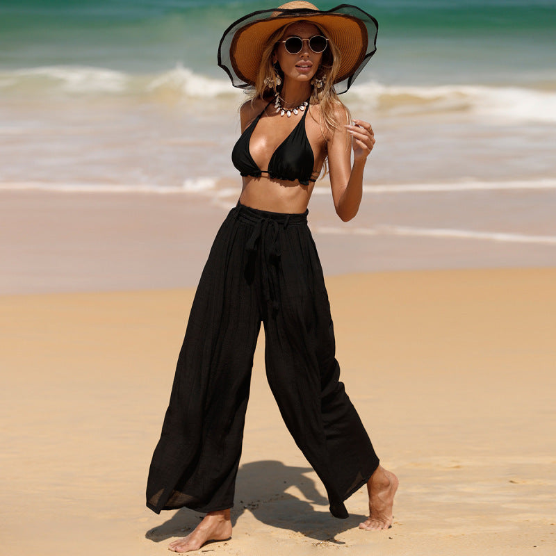 Pantalon De Plage Ample Transparent