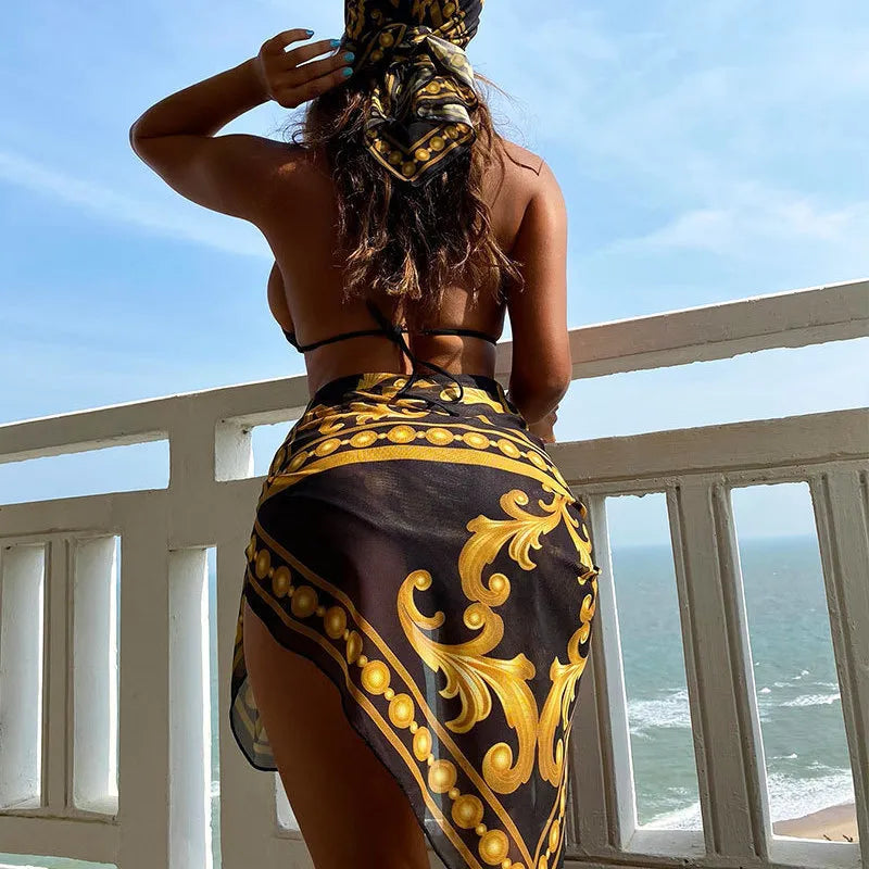 Maillot De Bain Bikini 4 Pièces Licou - Chic&Shines