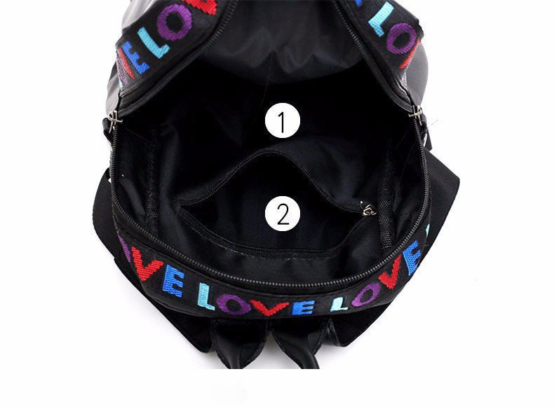 Sac À Dos taille moyenne à Motif De Lettre - Chic&Shines