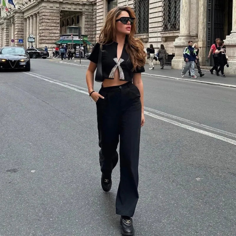 Haut Court Fente - Chic&Shines