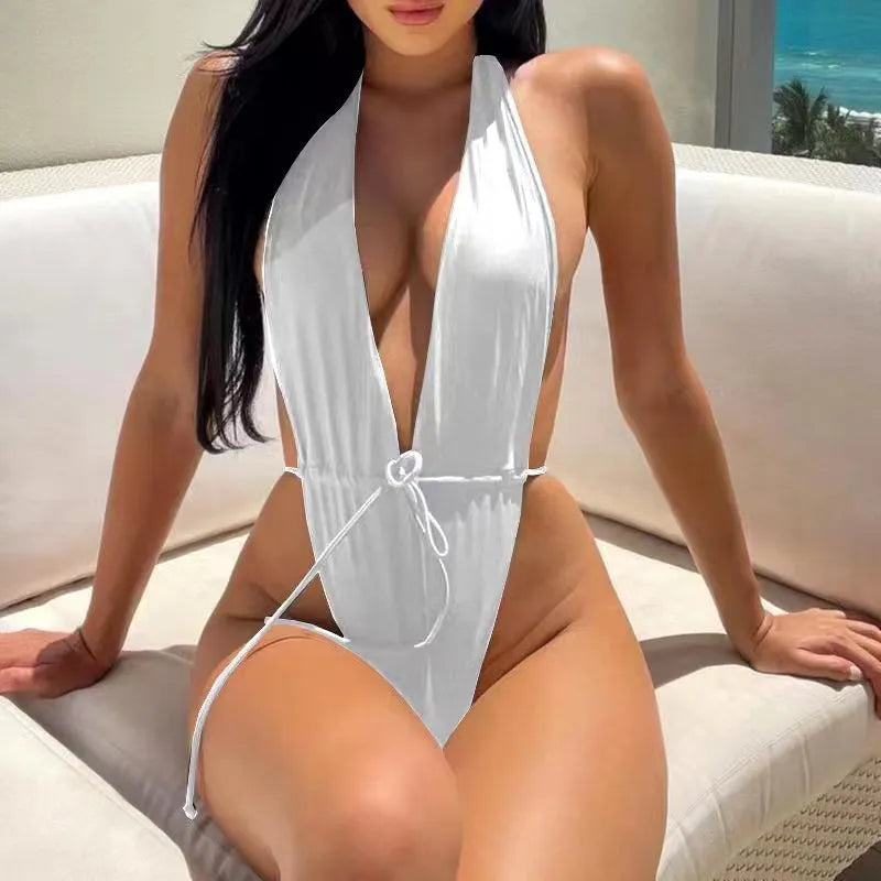 Maillot De Bain Une Pièce Dos Nu String - Chic&Shines