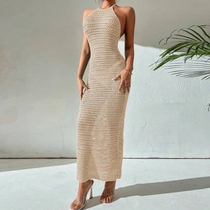 Robe Creuse En Tricot Dos Nu - Chic&Shines