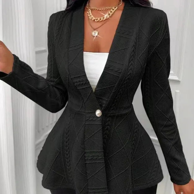 Veste à manches longues en jacquard - Chic&Shines