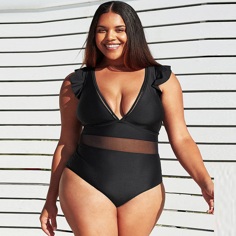 Maillot De Bain Une Pièce Col En V - Chic&Shines