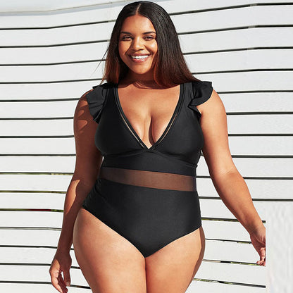 Maillot De Bain Une Pièce Col En V - Chic&Shines
