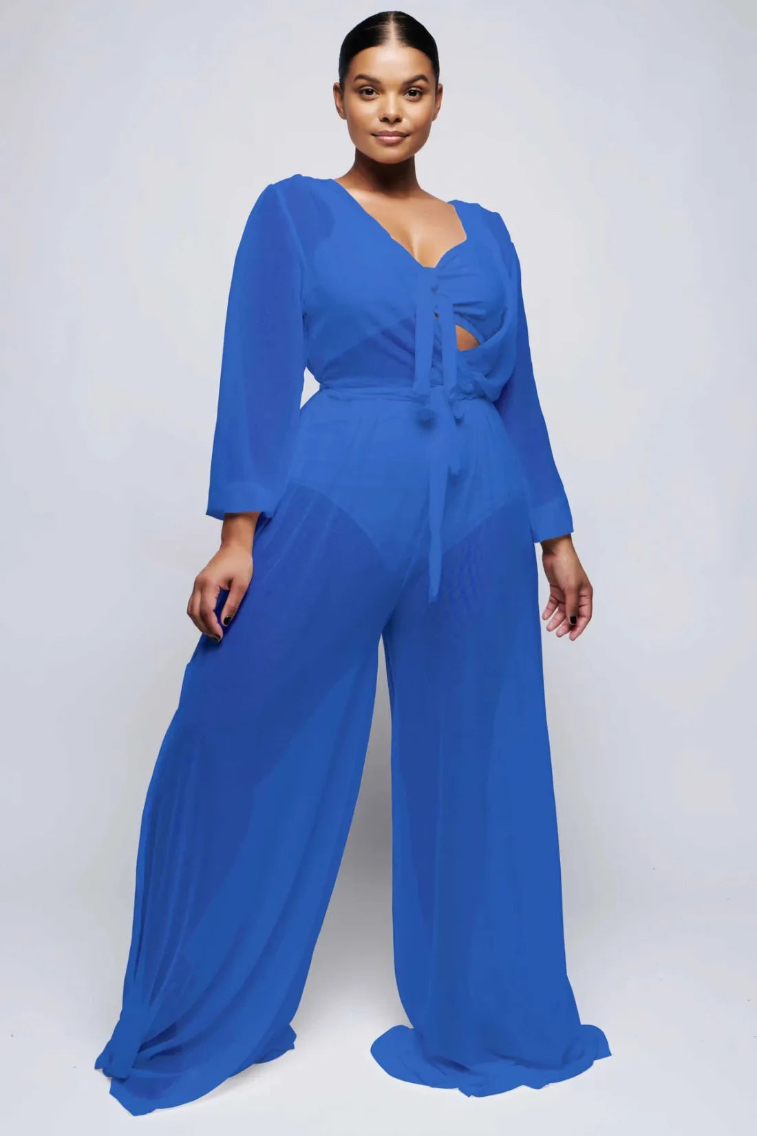 Combinaisons À Manches Longues Maille Transparente - Chic&Shines