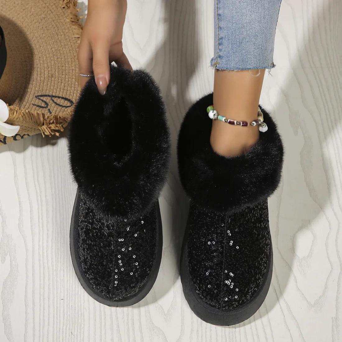 chaussures automne hiver à paillettes - Chic&Shines