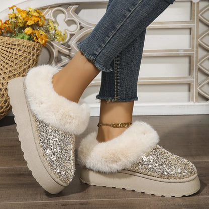 chaussures automne hiver à paillettes - Chic&Shines