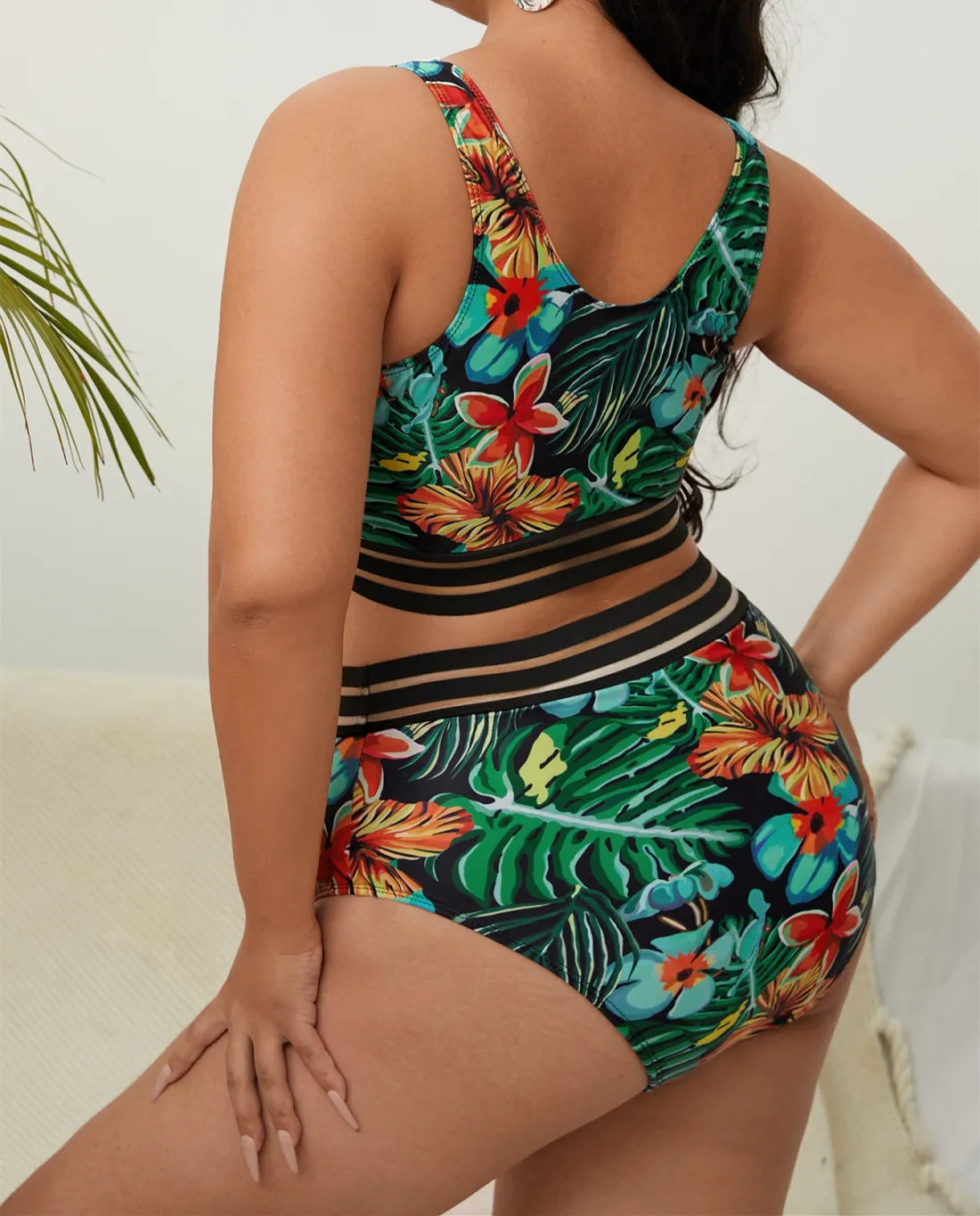 Maillot De Bain 2 pièces Imprimé Floral - Chic&Shines