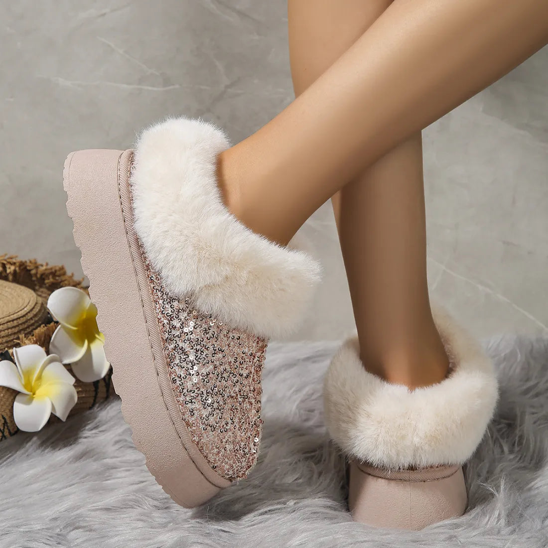chaussures automne hiver à paillettes - Chic&Shines
