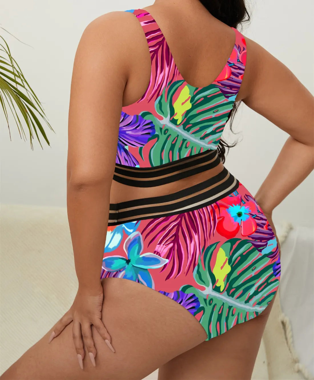 Maillot De Bain 2 pièces Imprimé Floral - Chic&Shines