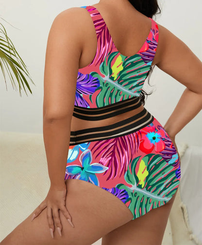 Maillot De Bain 2 pièces Imprimé Floral - Chic&Shines