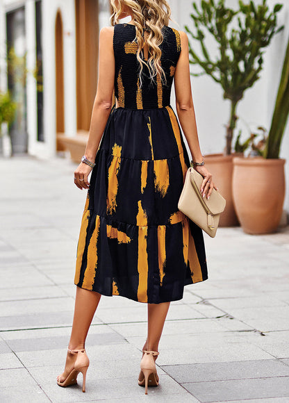 Robe longue Sans Manches décontracté à motif - Chic&Shines