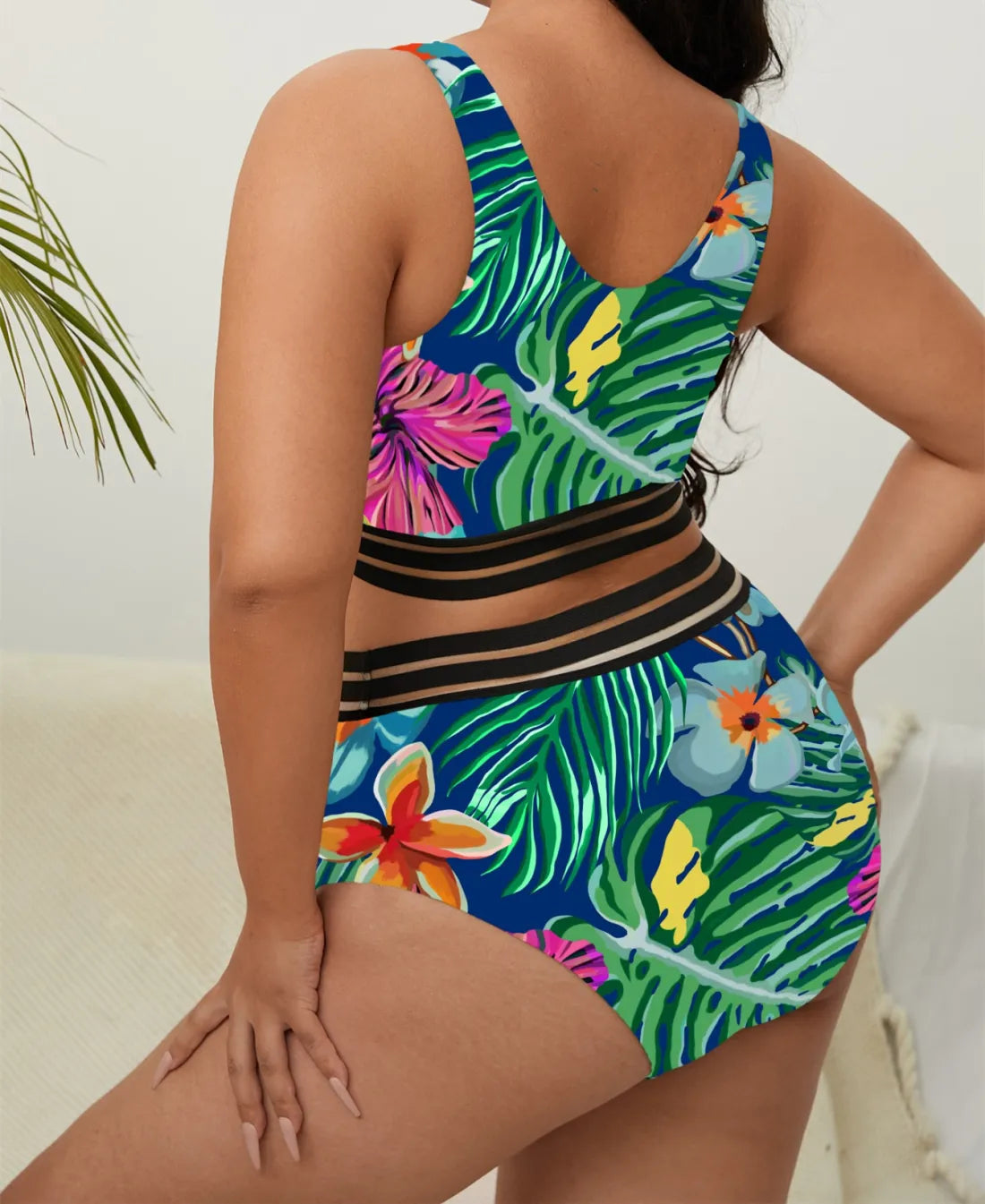 Maillot De Bain 2 pièces Imprimé Floral - Chic&Shines