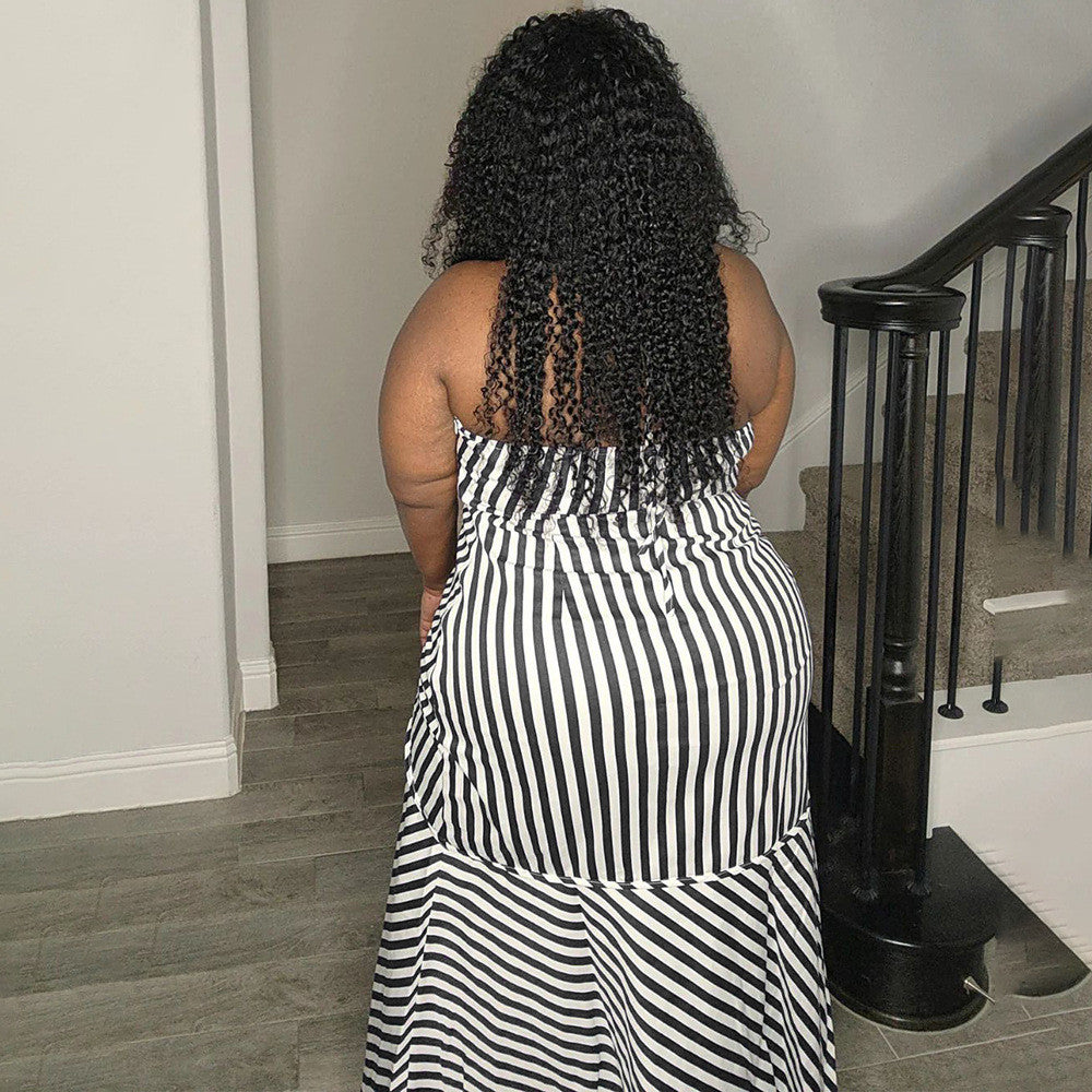 Robe Longue Col Licou Dos Nu - Chic&Shines